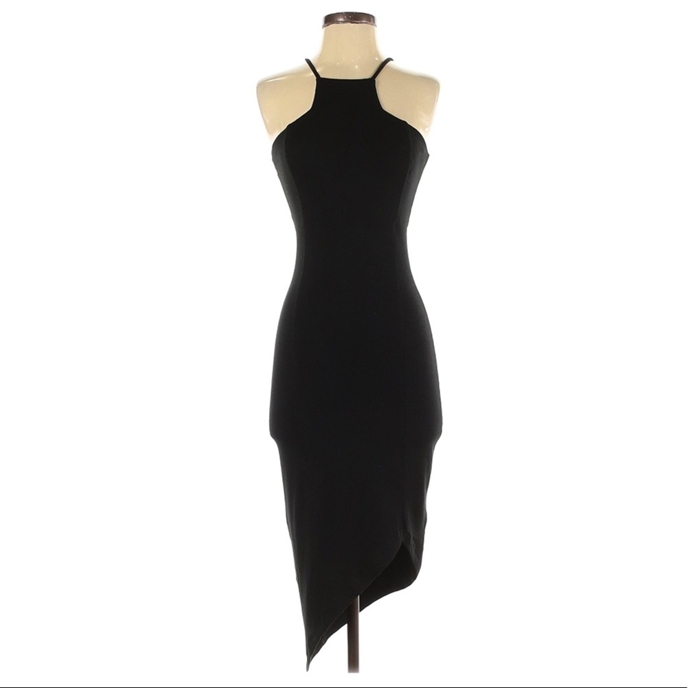 Express: Black Midi Cocktail Dress